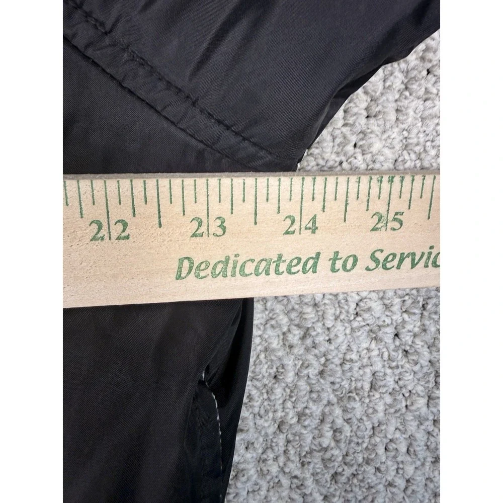 Vintage Y2K Adidas 3‎ Stripe Fleece Lined Hooded Jacket Black Mens M